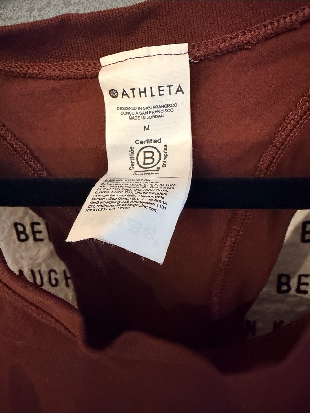 Athleta Women's Brick Red Scoop Neck Tank - Picture 2 of 3